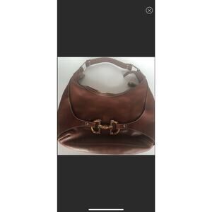 Authentic Gucci, leather and bamboo Amalfi hobo bag. Vintage